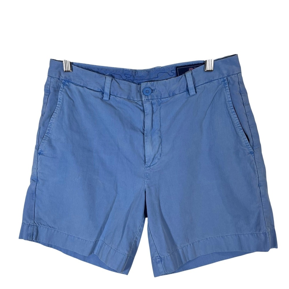 Vineyard Vines Breaker Shorts 7 Inch Inseam Chino Light Blue Size 32